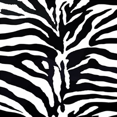 Zebra-black White Play Mat (square) by nateshop