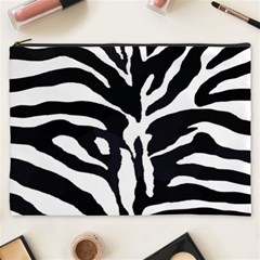 Zebra-black White Cosmetic Bag (xxxl) by nateshop