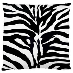 Zebra-black White Standard Premium Plush Fleece Cushion Case (one Side) by nateshop