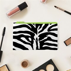 Zebra-black White Cosmetic Bag (xs) by nateshop