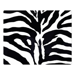 Zebra-black White Two Sides Premium Plush Fleece Blanket (large) by nateshop