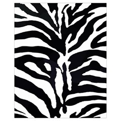 Zebra-black White Drawstring Bag (small) by nateshop