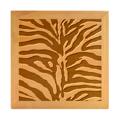 Zebra-black White Wood Photo Frame Cube by nateshop