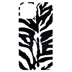 Zebra-black White Iphone 14 Black Uv Print Case