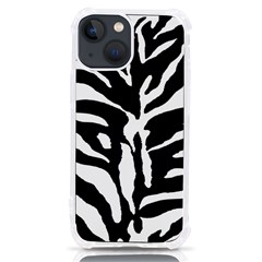 Zebra-black White Iphone 13 Mini Tpu Uv Print Case by nateshop