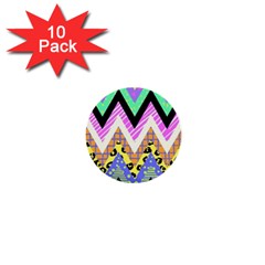 Zigzag-1 1  Mini Buttons (10 Pack)  by nateshop