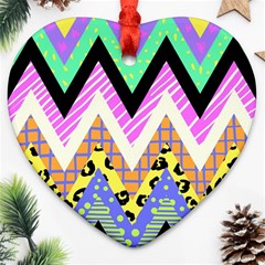 Zigzag-1 Ornament (heart) by nateshop