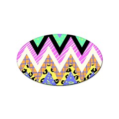 Zigzag-1 Sticker Oval (10 Pack) by nateshop