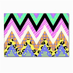 Zigzag-1 Postcard 4 x 6  (pkg Of 10) by nateshop