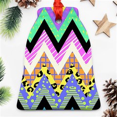 Zigzag-1 Bell Ornament (two Sides)