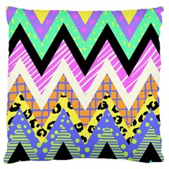 Zigzag-1 Large Cushion Case (two Sides) by nateshop