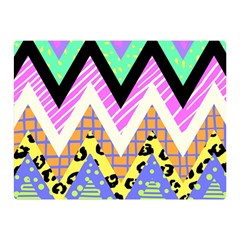 Zigzag-1 Two Sides Premium Plush Fleece Blanket (mini) by nateshop