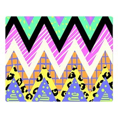 Zigzag-1 Two Sides Premium Plush Fleece Blanket (large) by nateshop