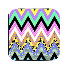 Zigzag-1 Square Metal Box (black)