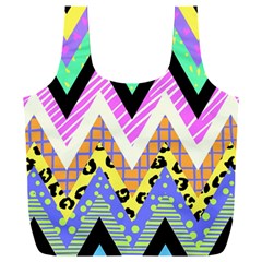 Zigzag-1 Full Print Recycle Bag (xxl) by nateshop