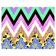 Zigzag-1 Premium Plush Fleece Blanket (medium) by nateshop