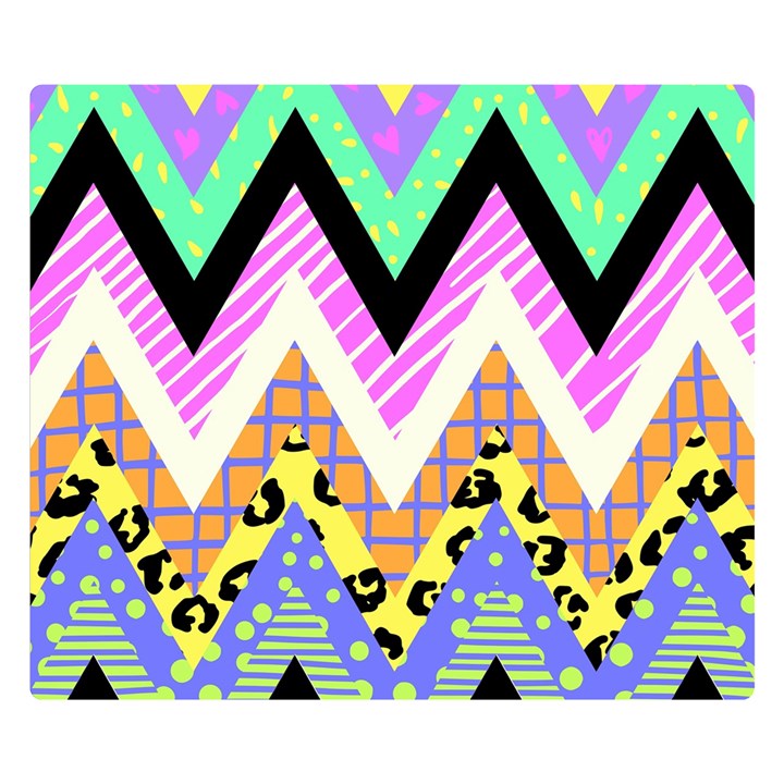 Zigzag-1 Premium Plush Fleece Blanket (Small)