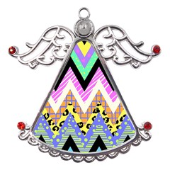 Zigzag-1 Metal Angel With Crystal Ornament by nateshop