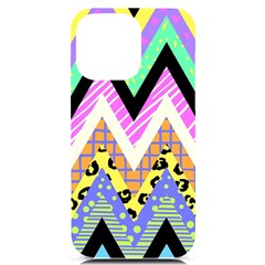 Zigzag-1 Iphone 14 Pro Max Black Uv Print Case by nateshop