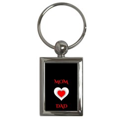 Mom And Dad, Father, Feeling, I Love You, Love Key Chain (rectangle) by nateshop