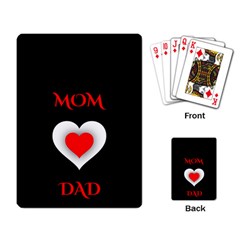 Mom And Dad, Father, Feeling, I Love You, Love Playing Cards Single Design (rectangle) by nateshop