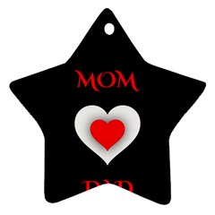 Mom And Dad, Father, Feeling, I Love You, Love Ornament (star)