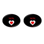 Mom And Dad, Father, Feeling, I Love You, Love Cufflinks (Oval) Front(Pair)