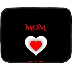 Mom And Dad, Father, Feeling, I Love You, Love Fleece Blanket (mini) by nateshop