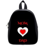 Mom And Dad, Father, Feeling, I Love You, Love School Bag (Small) Front