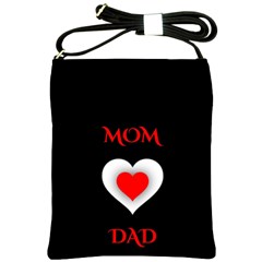 Mom And Dad, Father, Feeling, I Love You, Love Shoulder Sling Bag by nateshop