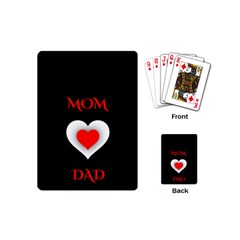 Mom And Dad, Father, Feeling, I Love You, Love Playing Cards Single Design (mini) by nateshop