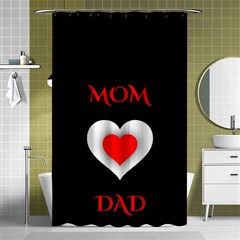 Mom And Dad, Father, Feeling, I Love You, Love Shower Curtain 48  X 72  (small)  by nateshop