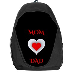 Mom And Dad, Father, Feeling, I Love You, Love Backpack Bag by nateshop