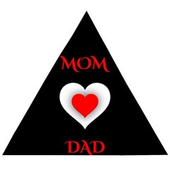 Mom And Dad, Father, Feeling, I Love You, Love Wooden Puzzle Triangle by nateshop