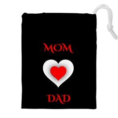 Mom And Dad, Father, Feeling, I Love You, Love Drawstring Pouch (5xl) by nateshop