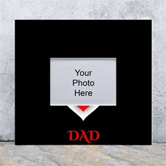 Mom And Dad, Father, Feeling, I Love You, Love White Wall Photo Frame 5  X 7  by nateshop