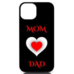 Mom And Dad, Father, Feeling, I Love You, Love Iphone 14 Black Uv Print Case by nateshop