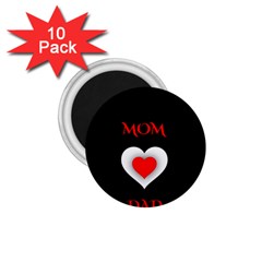 Mom And Dad, Father, Feeling, I Love You, Love 1 75  Magnets (10 Pack)  by nateshop