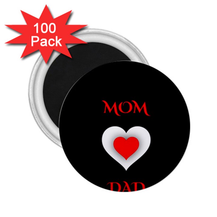 Mom And Dad, Father, Feeling, I Love You, Love 2.25  Magnets (100 pack) 