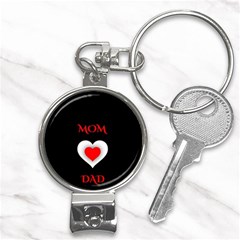 Mom And Dad, Father, Feeling, I Love You, Love Nail Clippers Key Chain by nateshop