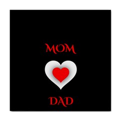 Mom And Dad, Father, Feeling, I Love You, Love Tile Coaster by nateshop