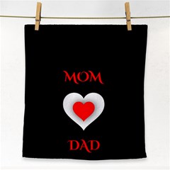 Mom And Dad, Father, Feeling, I Love You, Love Face Towel by nateshop