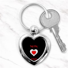 Mom And Dad, Father, Feeling, I Love You, Love Key Chain (heart) by nateshop