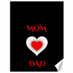 Mom And Dad, Father, Feeling, I Love You, Love Canvas 36  X 48  by nateshop