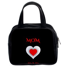 Mom And Dad, Father, Feeling, I Love You, Love Classic Handbag (two Sides) by nateshop