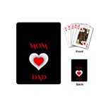 Mom And Dad, Father, Feeling, I Love You, Love Playing Cards Single Design (Mini) Back