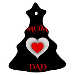 Mom And Dad, Father, Feeling, I Love You, Love Ornament (christmas Tree)  by nateshop