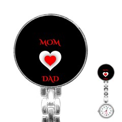 Mom And Dad, Father, Feeling, I Love You, Love Stainless Steel Nurses Watch by nateshop