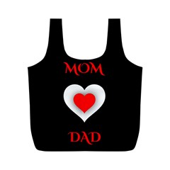 Mom And Dad, Father, Feeling, I Love You, Love Full Print Recycle Bag (m) by nateshop