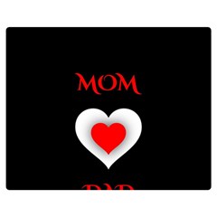 Mom And Dad, Father, Feeling, I Love You, Love Two Sides Premium Plush Fleece Blanket (medium) by nateshop